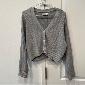 Hollister Grey Cardigan women
